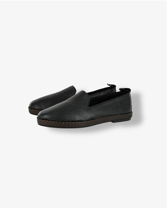 Solwezi Leather Shoe in Cayak Black