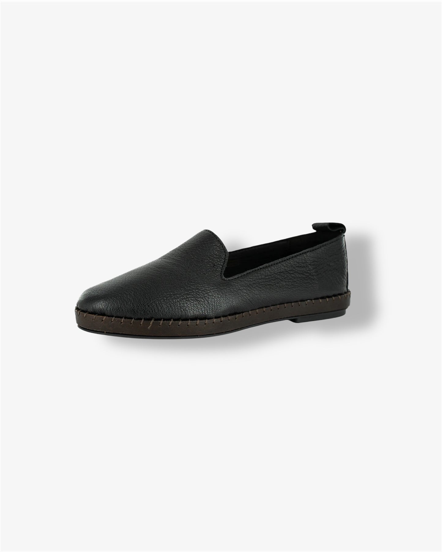 Solwezi Leather Shoe in Cayak Black