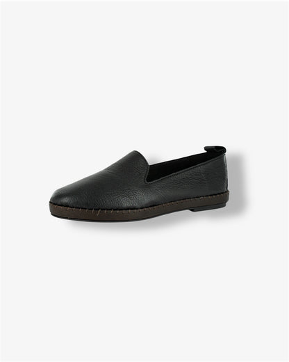 Solwezi Leather Shoe in Cayak Black