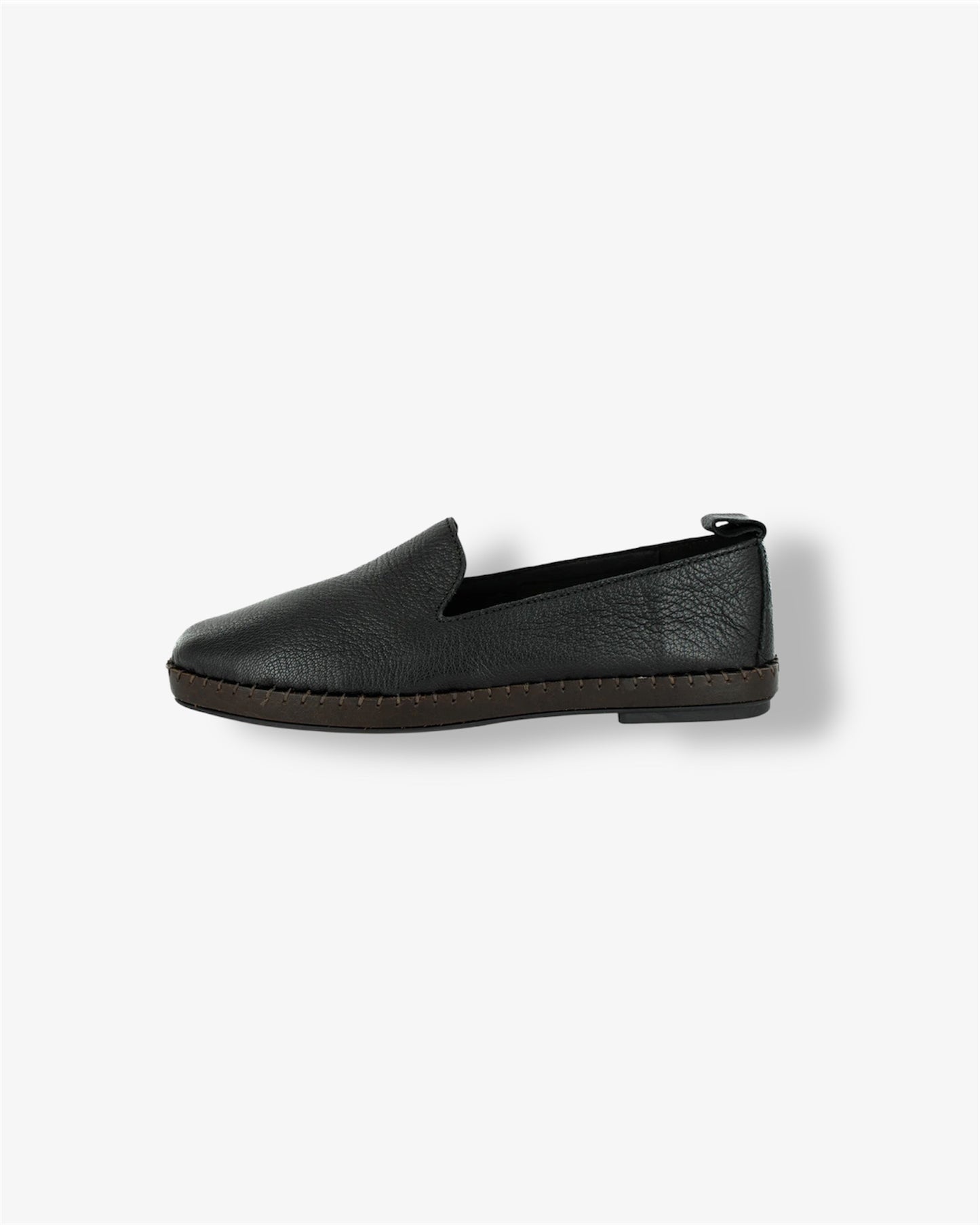 Solwezi Leather Shoe in Cayak Black