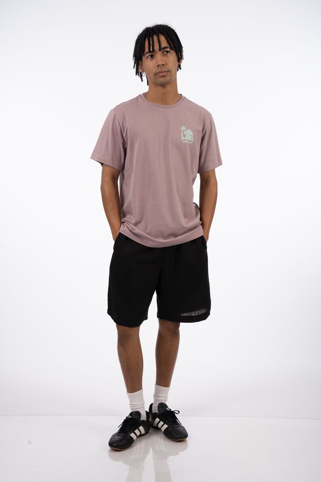Beach Shack Tee in Purple Chalk