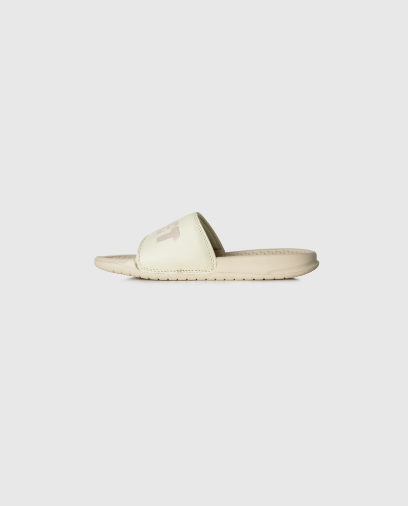 Bahamas Ladies Slides in Cream/Dusty Pink