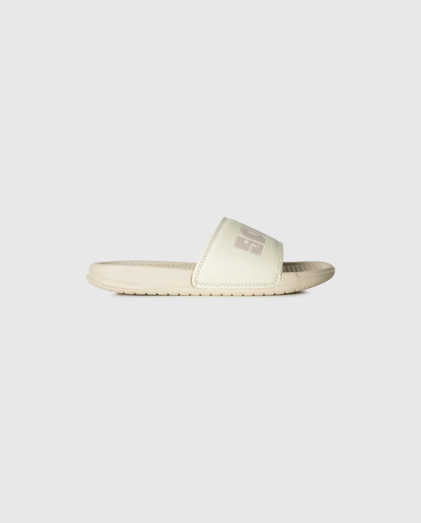 Bahamas Ladies Slides in Cream/Dusty Pink