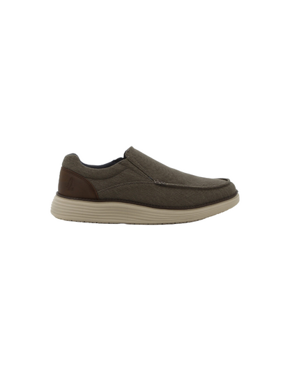 Tiger Denim Slip On Shoes in Taupe