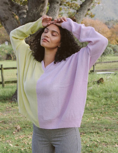 Batwing top cashmere sweater