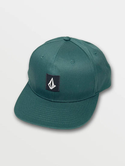 V Square Snapback in Fir Green