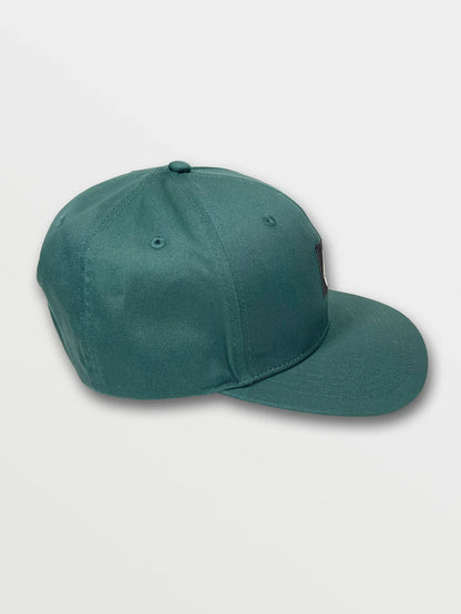 V Square Snapback in Fir Green