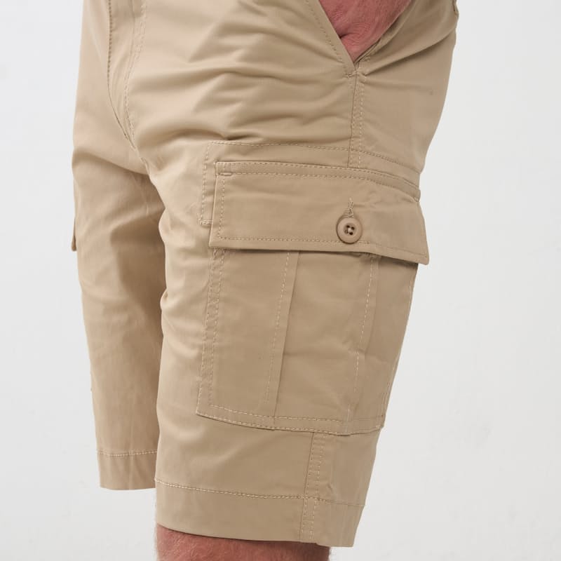 Stretch Cargo Shorts in Khaki