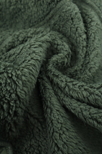 Teddy Bonded Softshell Jacket in Olive