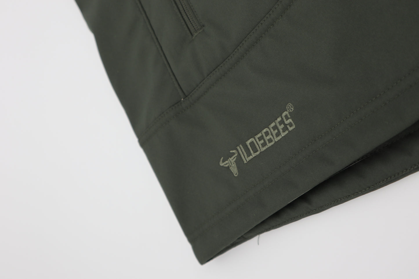 Plain Softshell Gilet in Olive / Sahara