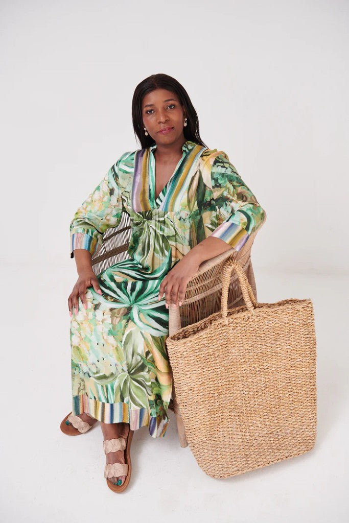 Hygge Kaftan in Snapdragon Olive