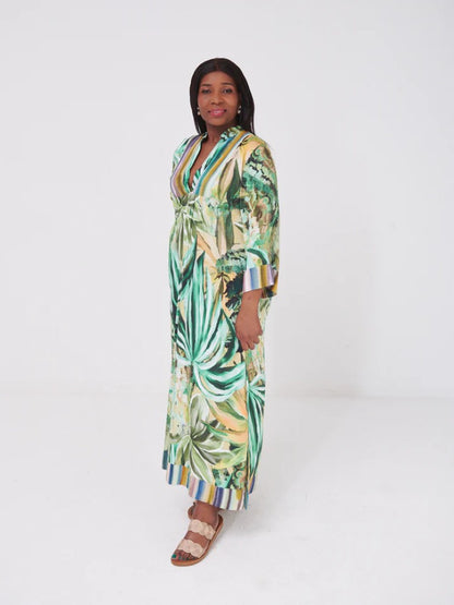 Hygge Kaftan in Snapdragon Olive