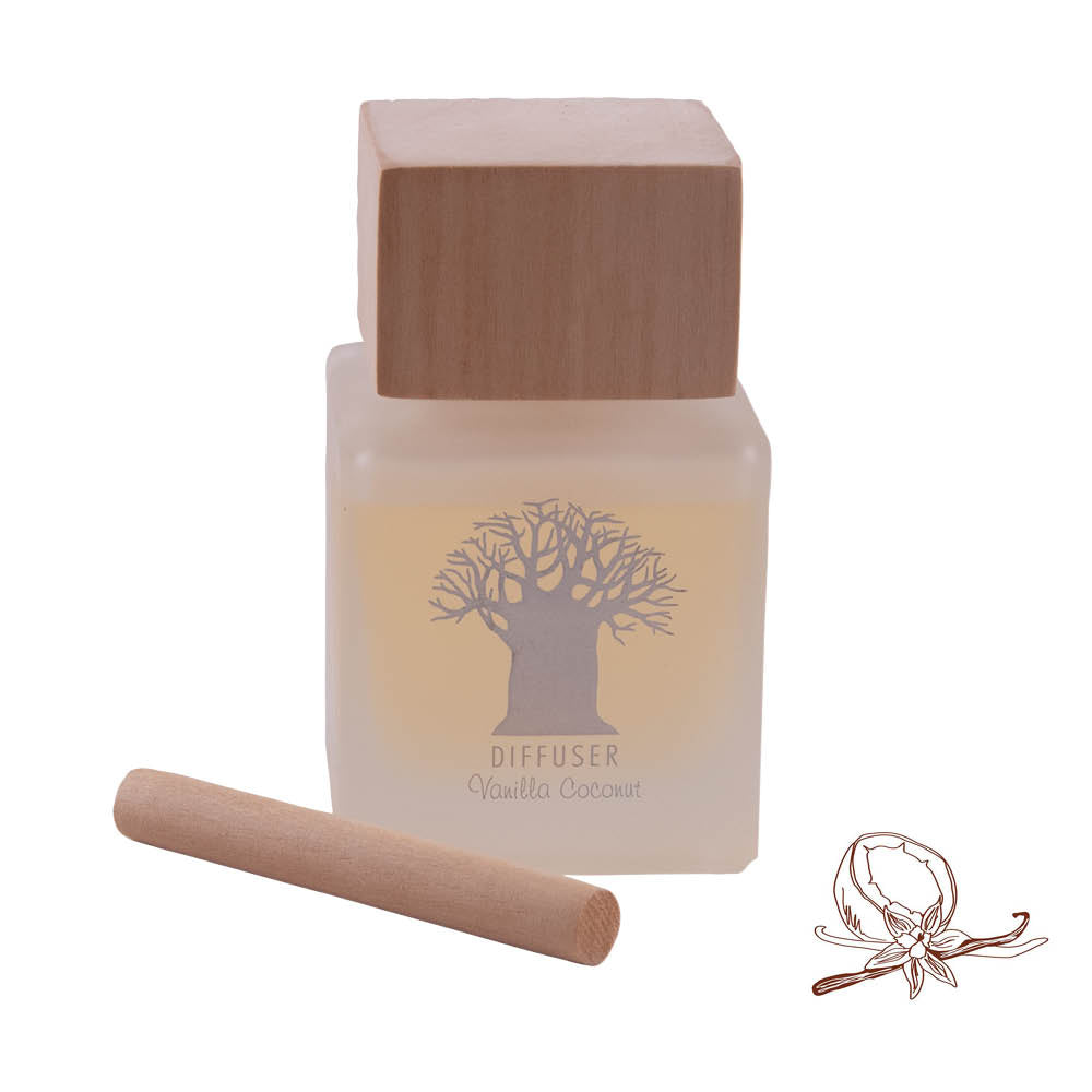 Wooden Top Diffuser in Vanilla Coconut