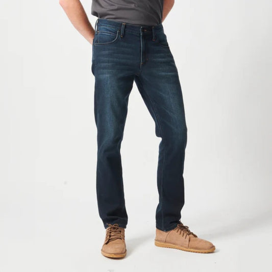 Greensboro Stretch Denim in Dark Aged Indigo