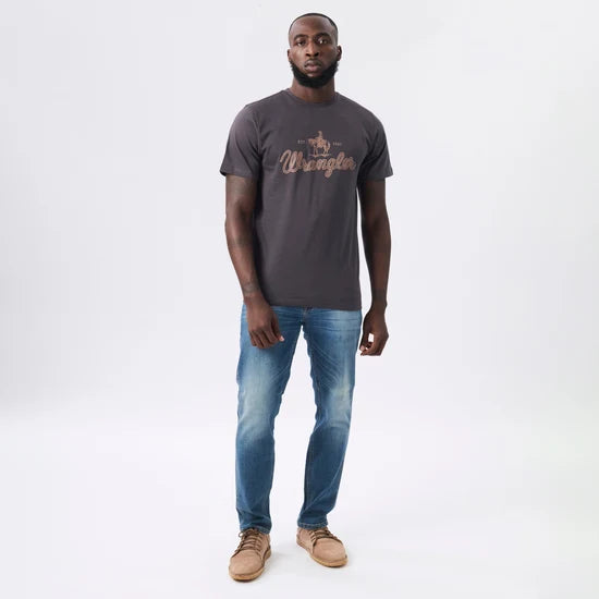Post SS Tee in Faded Black