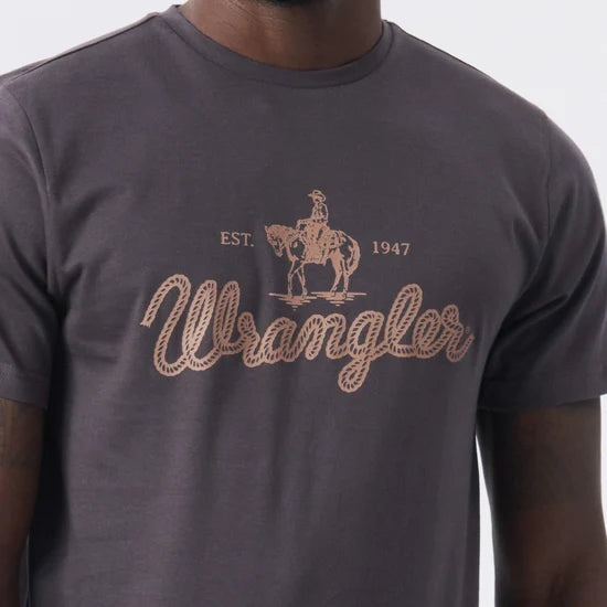 Post SS Tee in Faded Black