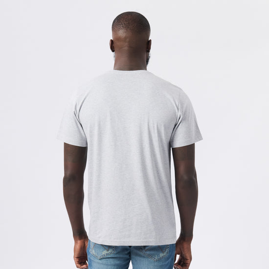Post SS Tee in Light Grey Heather