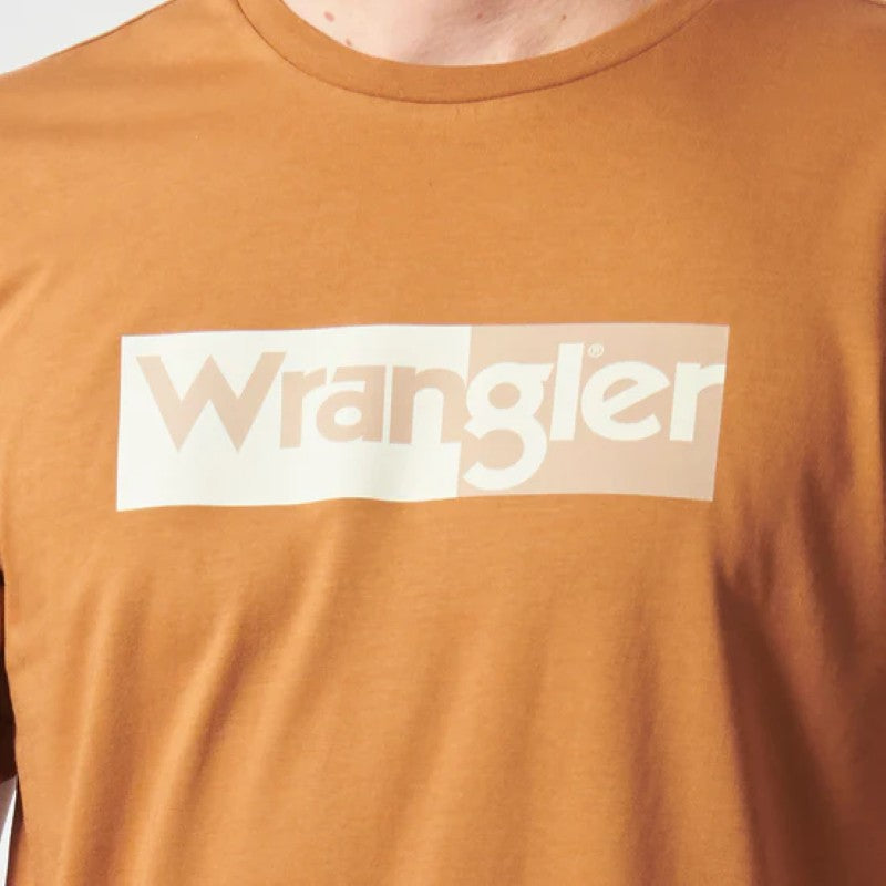 Spilt Logo SS Tee in Root Beer