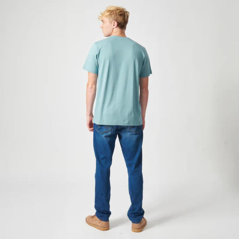 Spilt Logo SS Tee in Shallow Blue