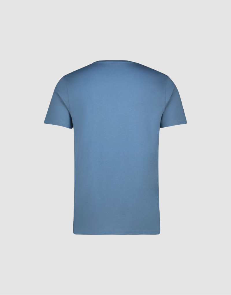 Textured Classic Logo SS Tee in Blue Direct