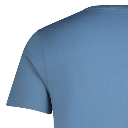 Textured Classic Logo SS Tee in Blue Direct