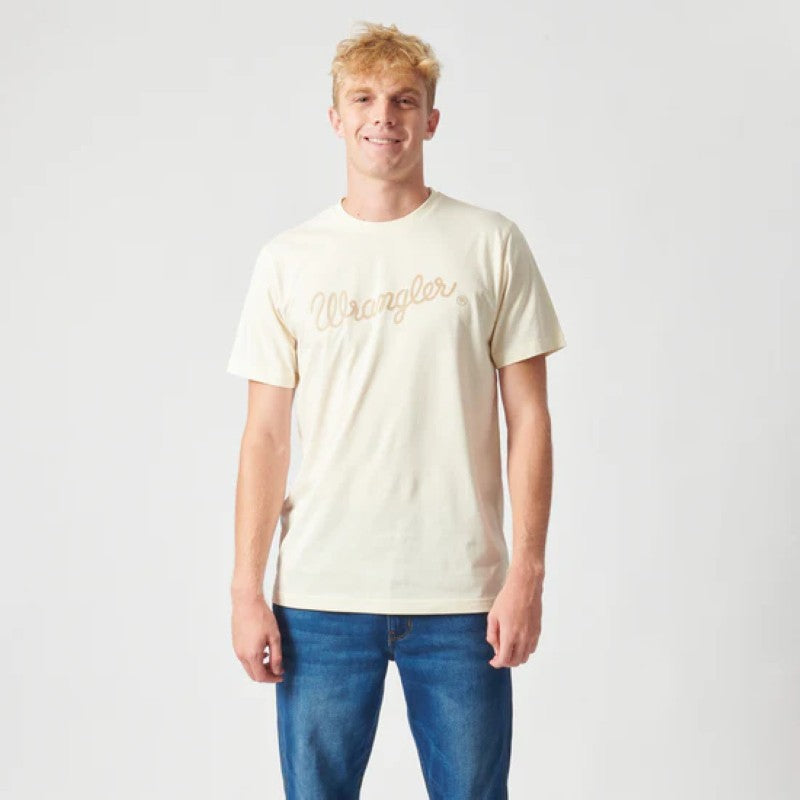 Textured Classic SS Tee in Vintage White