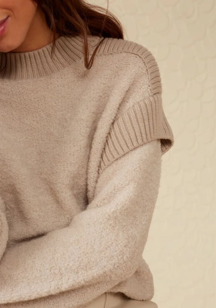 Boucle Wool Mix Sweater