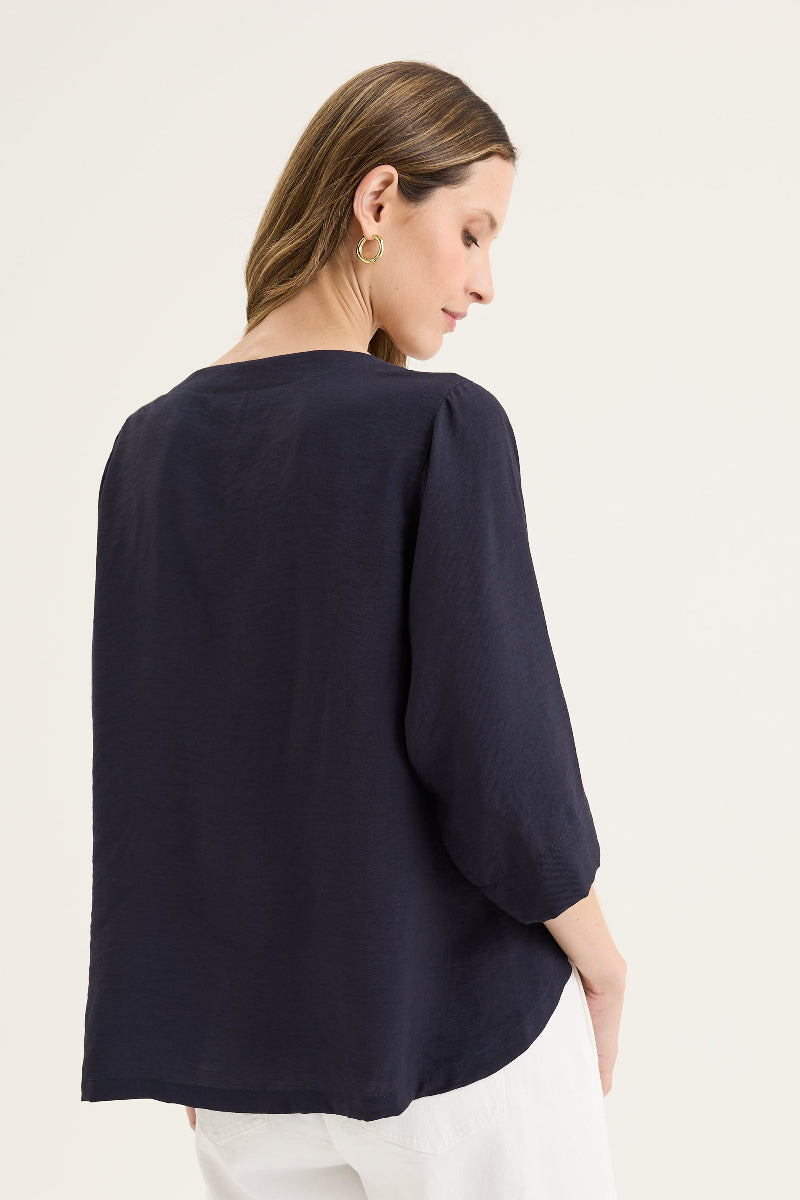 Skye Top in Navy
