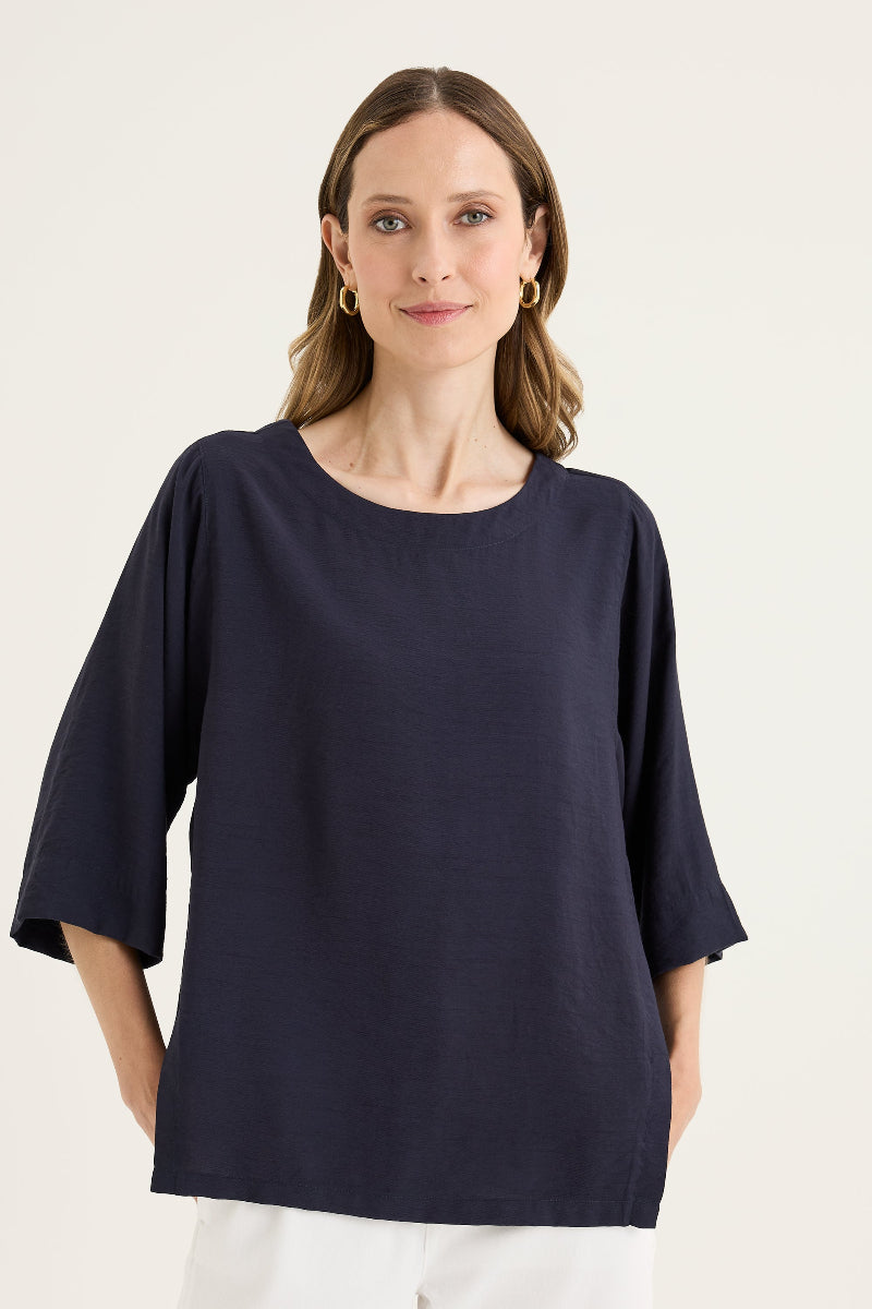 Skye Top in Navy