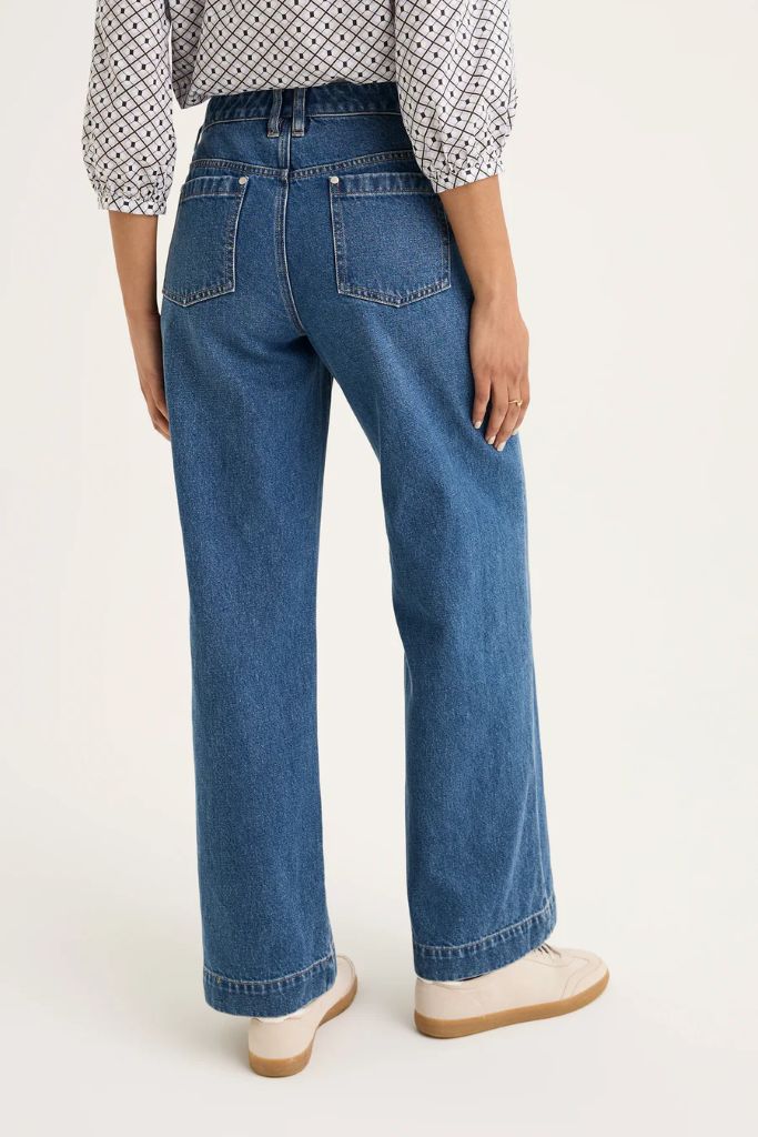 Envy Wide Leg Jean in Mid Wash