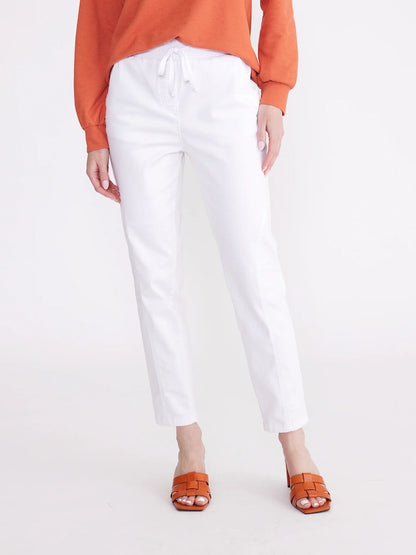 Pull On White Jeans