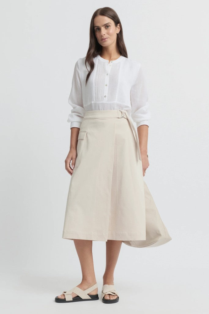 Purity Pintuck Shirt in White