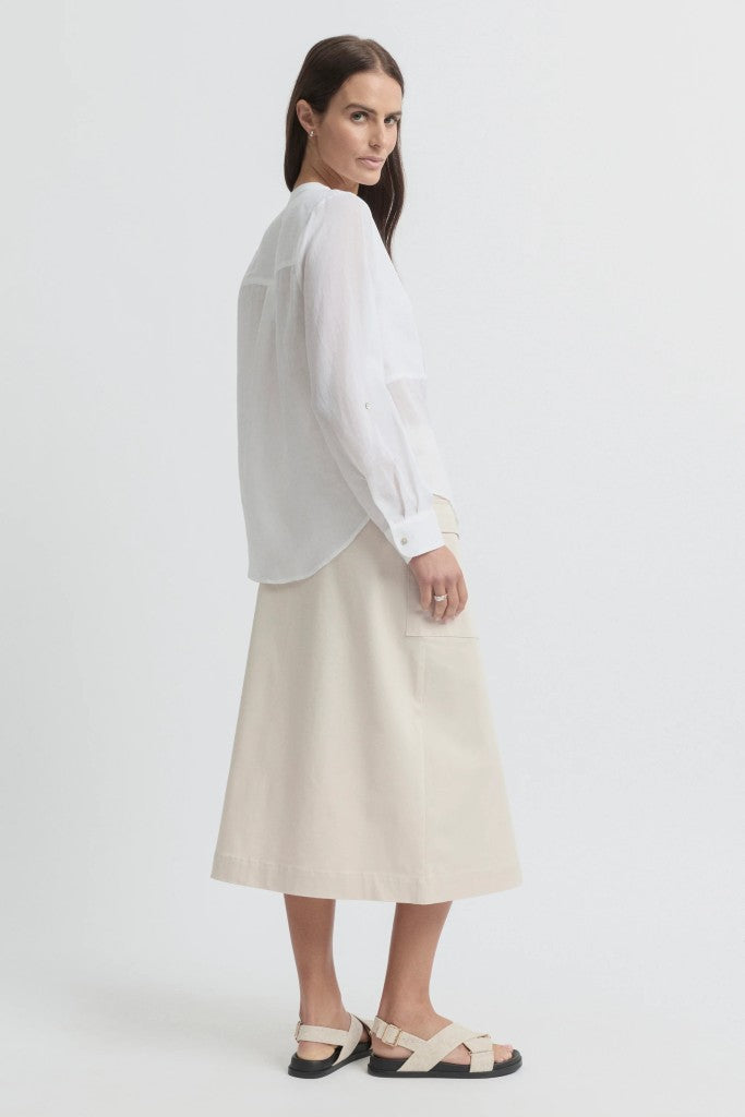 Purity Pintuck Shirt in White