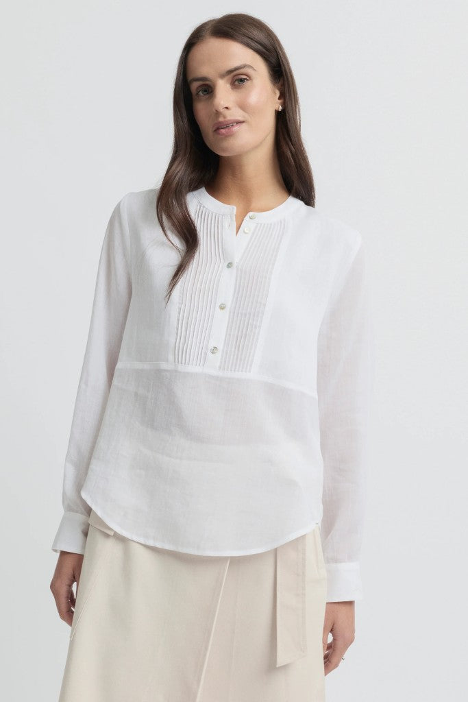 Purity Pintuck Shirt in White
