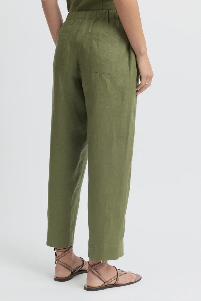 Tirari Slim Pant in Moss