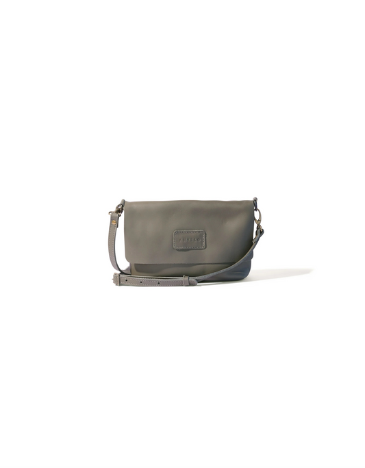 Jeanie Leather Crossbody in Khaki Green