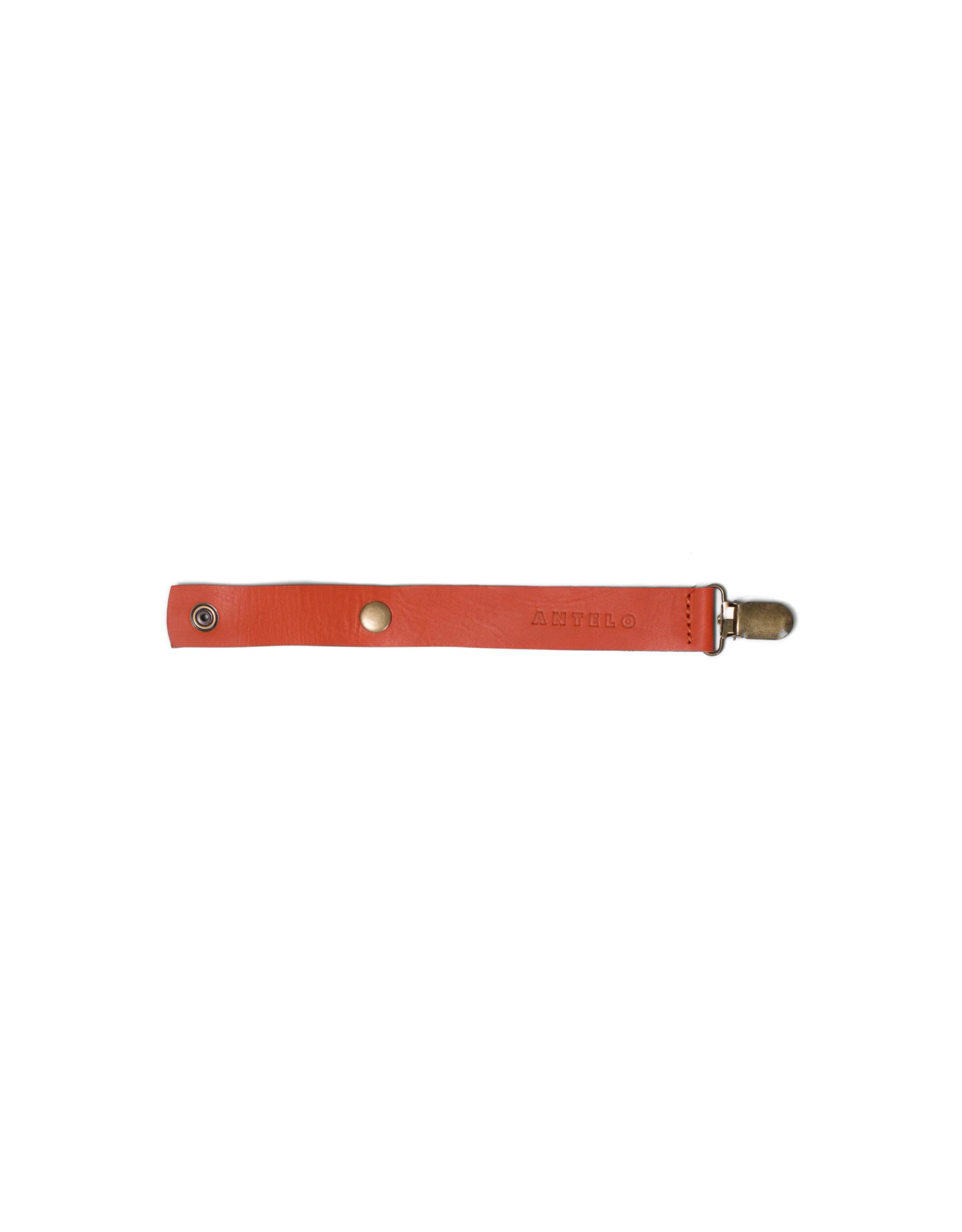 Maddie Leather Pacifier Clip in Koi