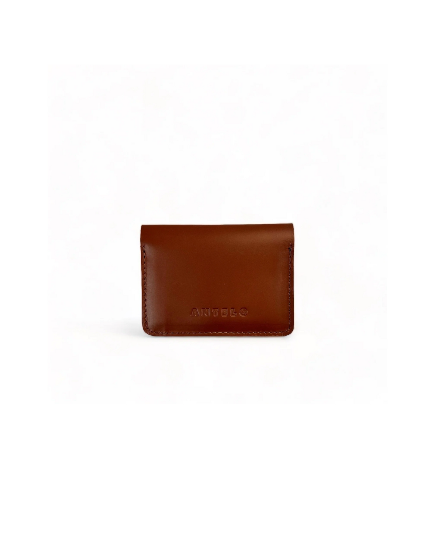 Ozzie Leather Card Wallet in Sable Tan