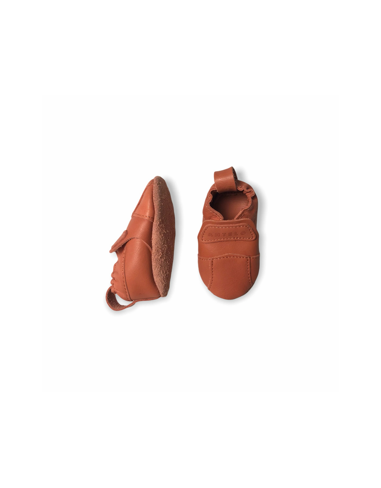 Reece Leather Baby Shoes in Terra Cotta