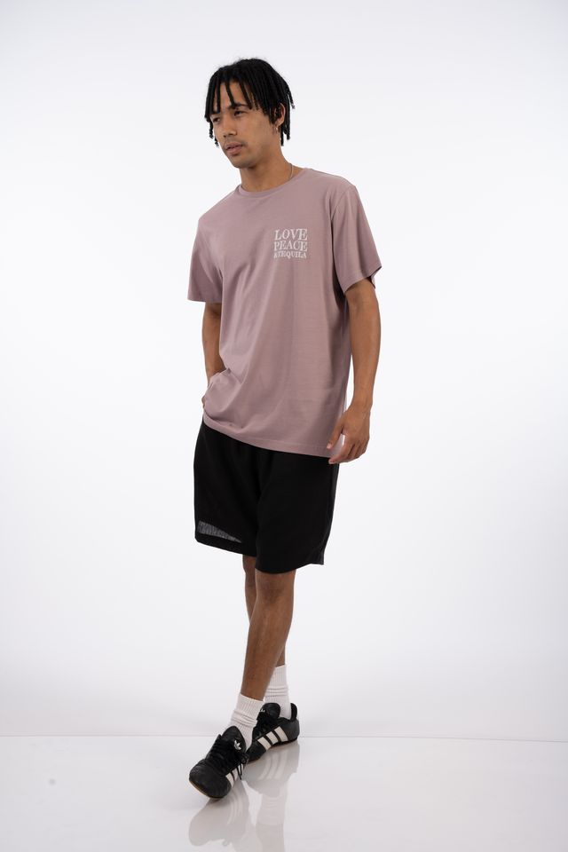 Love & Tequila SS Tee in Purple Chalk