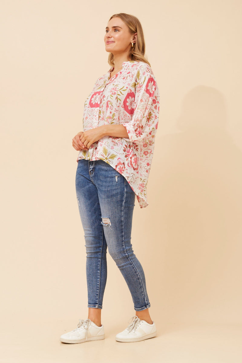 Rose Water Printed Top