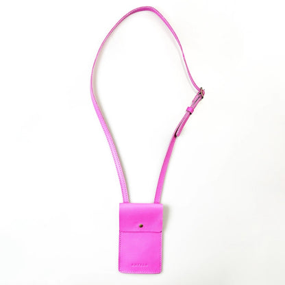 Benji Minimalist Purple Orchid Leather Phone Bag