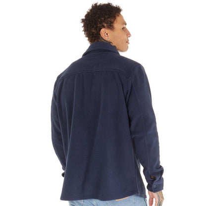 Bogart Micro Fleece Over Shirt in Dark Navy