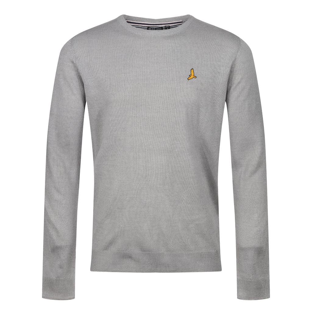 Einstein Classic Crew Neck in Silver Grey Marl