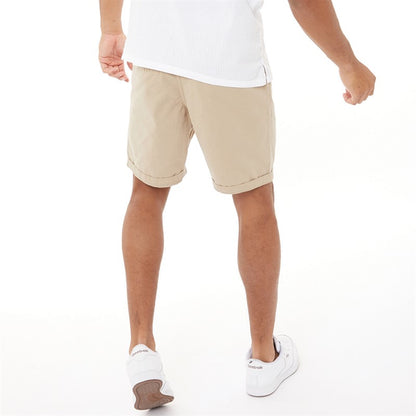 Hampson Cotton Twill Chino Shorts in Stone