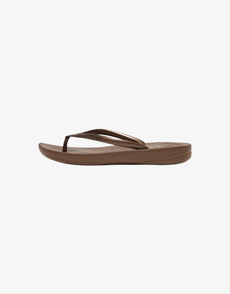 iQushion Flip Flops in Bronze