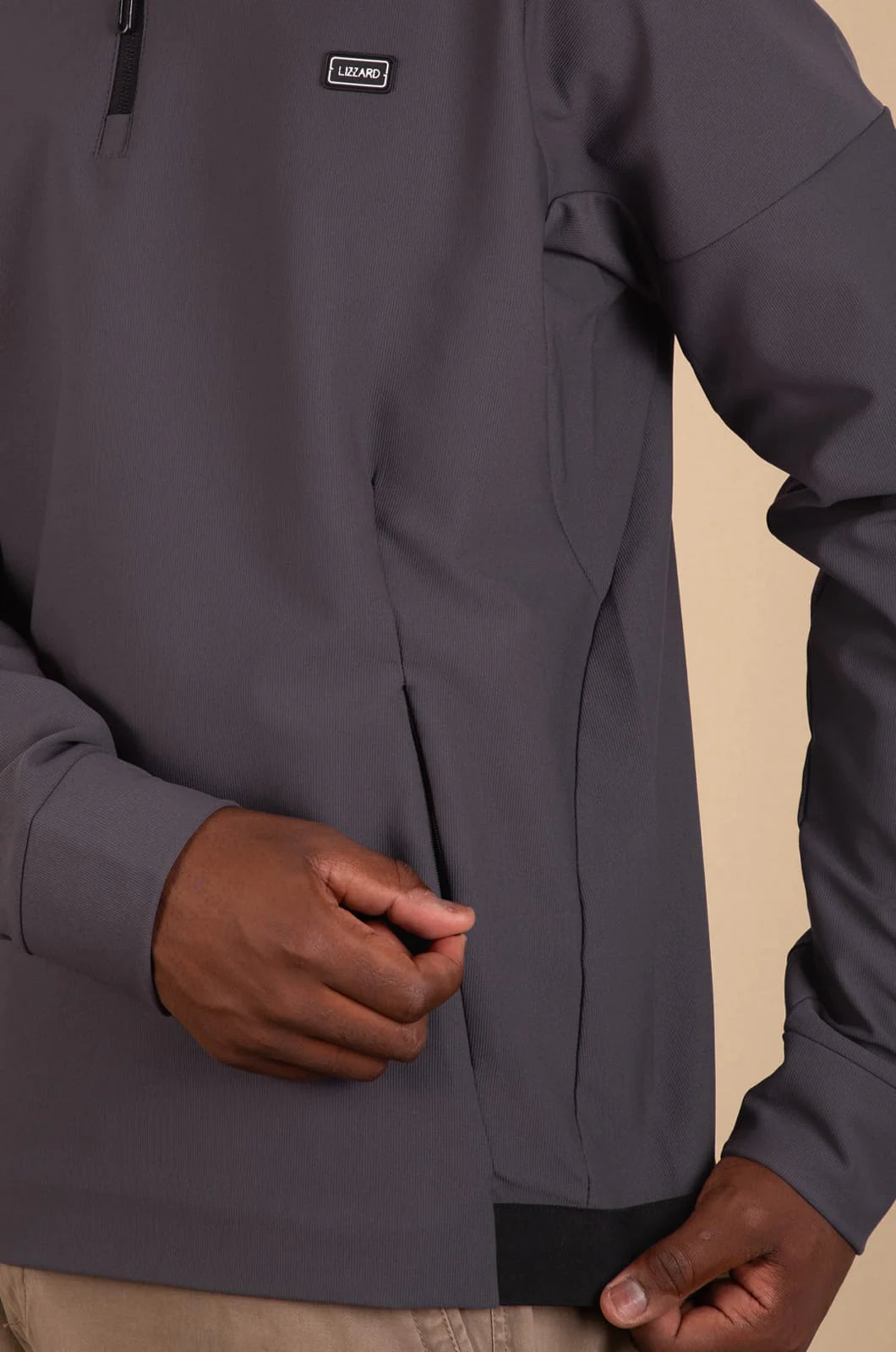 Coover 1/3 Zip Pullover in Grey