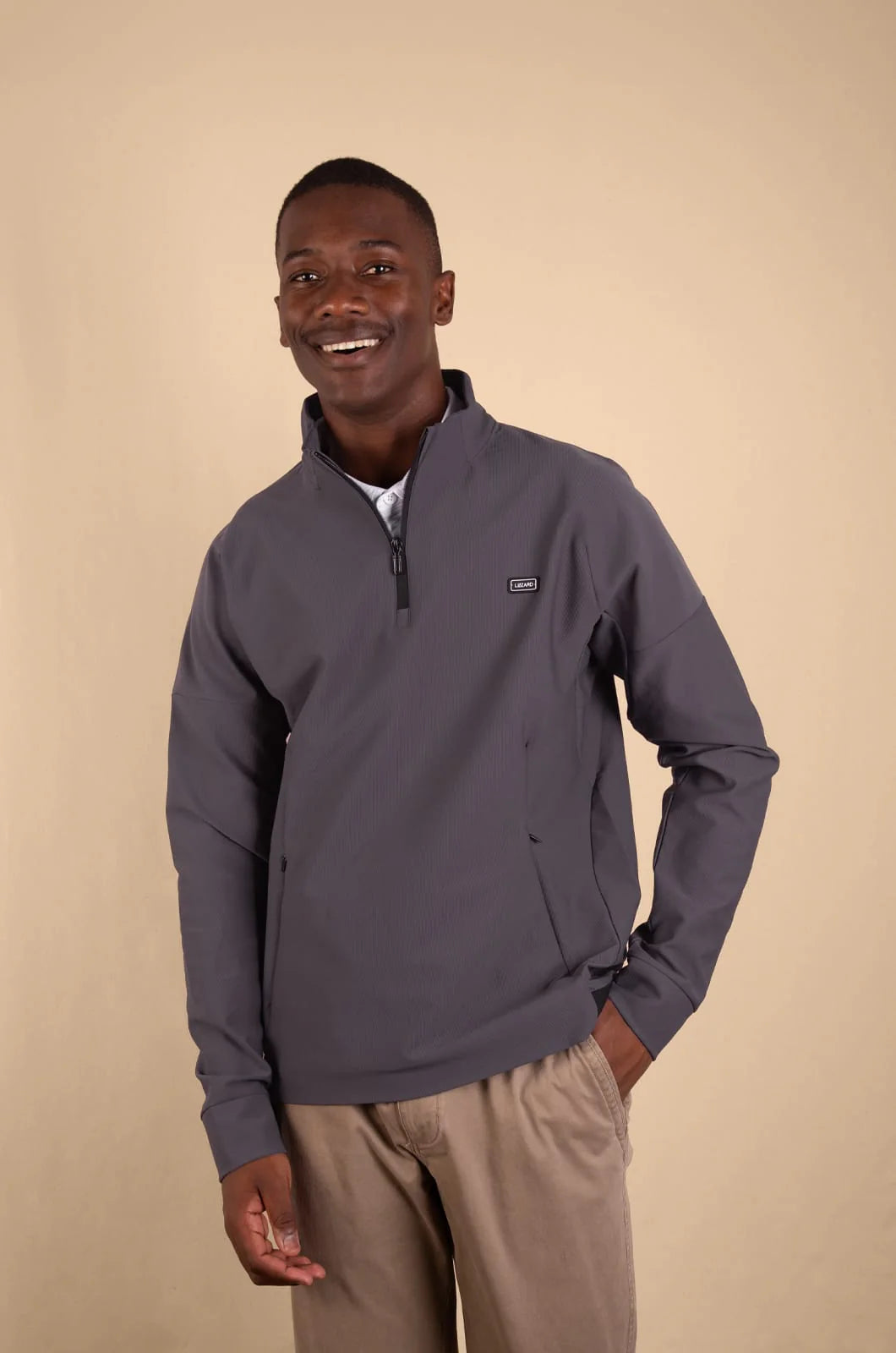 Coover 1/3 Zip Pullover in Grey