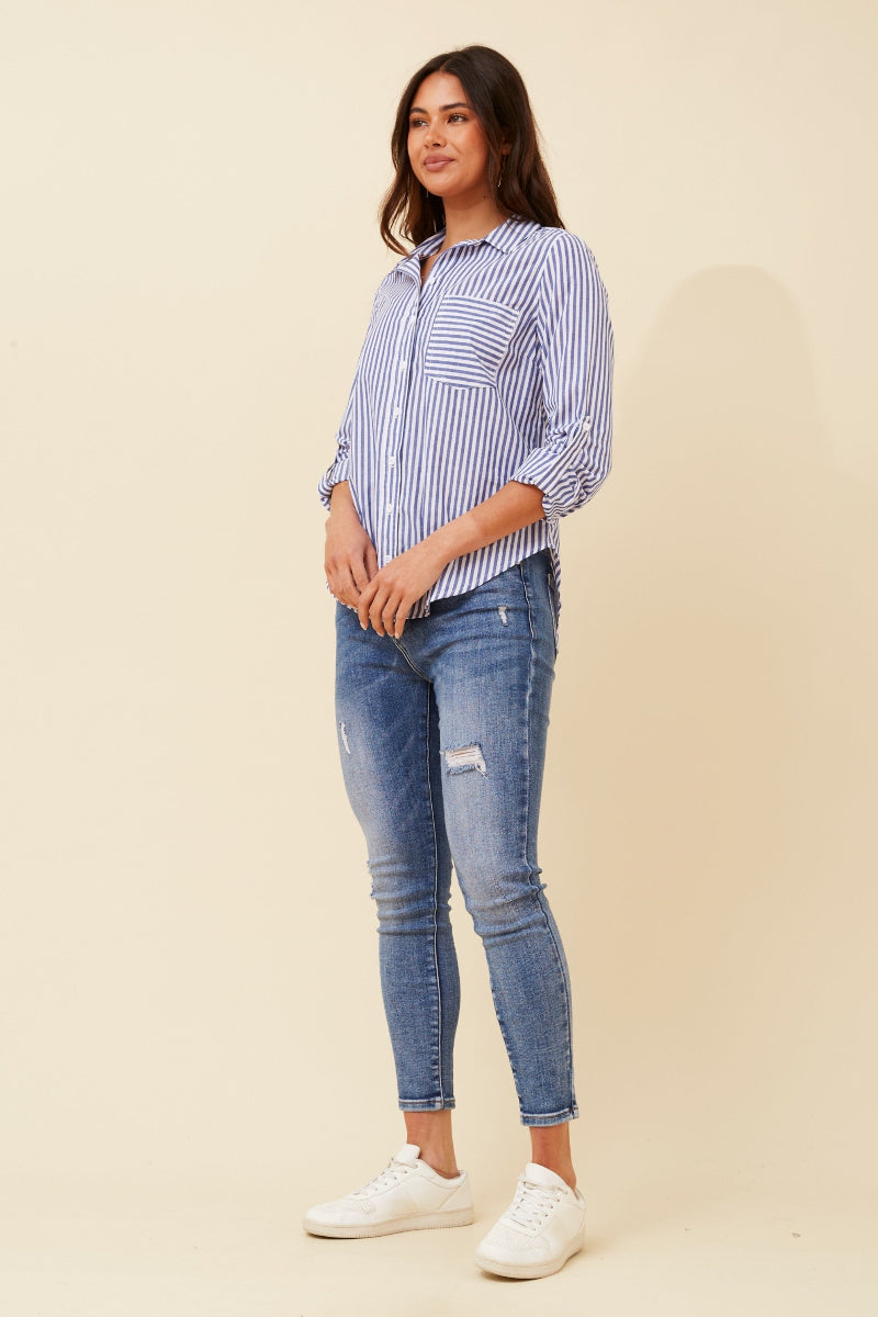 Striped Classic Shirt in Blue
