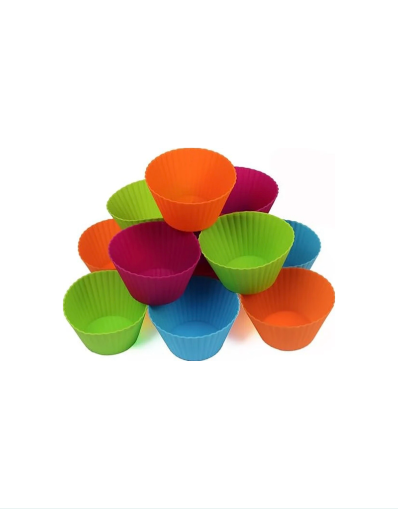 Silicone Jumbo Muffin Cups - Set Of 8